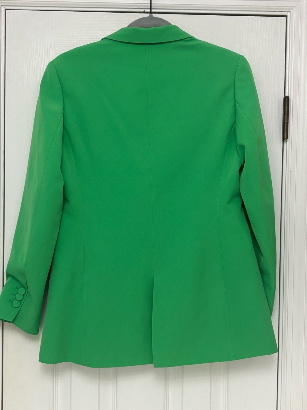 Vilagallo Kelly Green Blazer Printed Lining Tailored Jacket Size 40 6 - Picture 6 of 9
